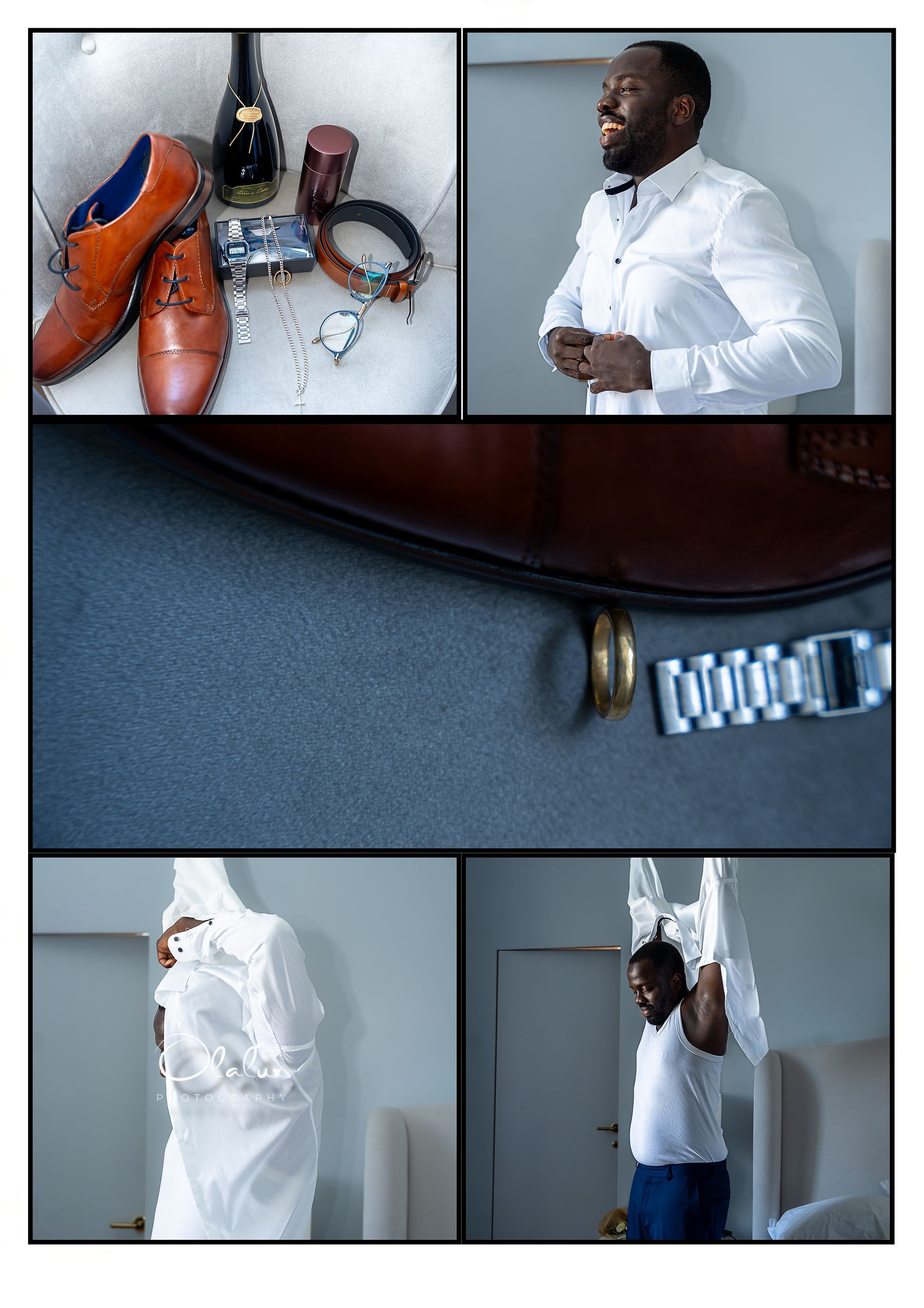 Groom details before the ceremony